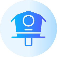 bird house gradient icon