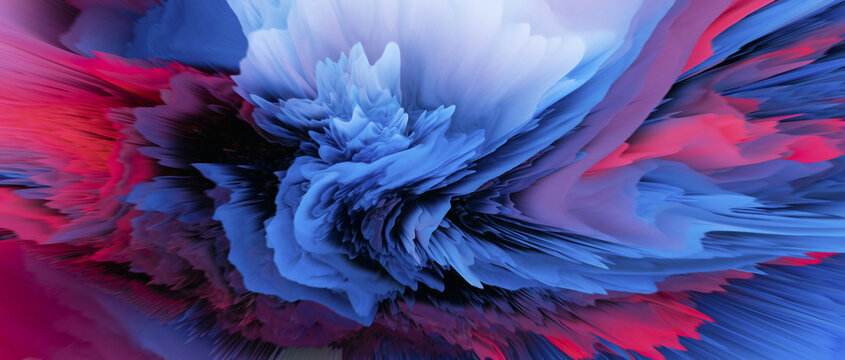 Vibrant color burst in abstract illustration