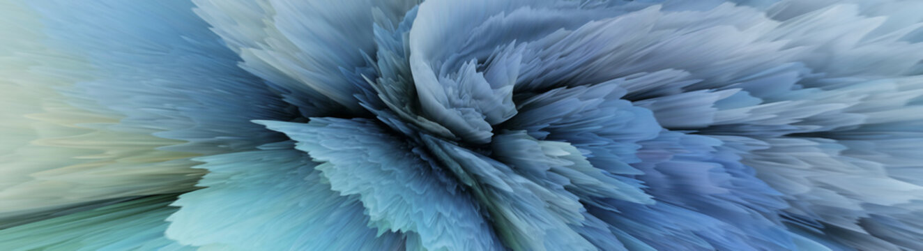 Dynamic blue color burst illustration for creative projects