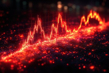 Red Hot Stock Market Chart