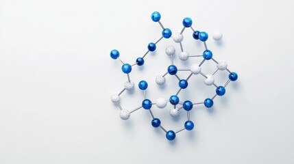 Minimalist 3D illustration of magnesium molecules on white background