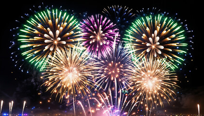 Fototapeta premium fireworks in the night sky