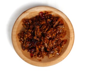 fried tempeh with chili sauce