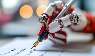 Robotic Hand Writing on Paper with Digital Concept of Intelligence