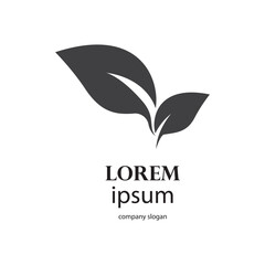 fresh leaf logo design for natural life