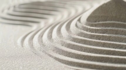 Tranquil Patterns in Fine Sand Texture