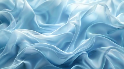 Obraz premium Abstract blue background with smooth light lines in pastel tones