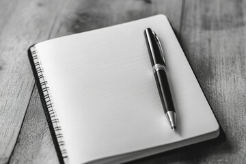 Black and Silver Pen Placed Beside a White Book and a Black Pen