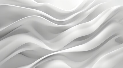 Elegant Waves of White in Abstract Design