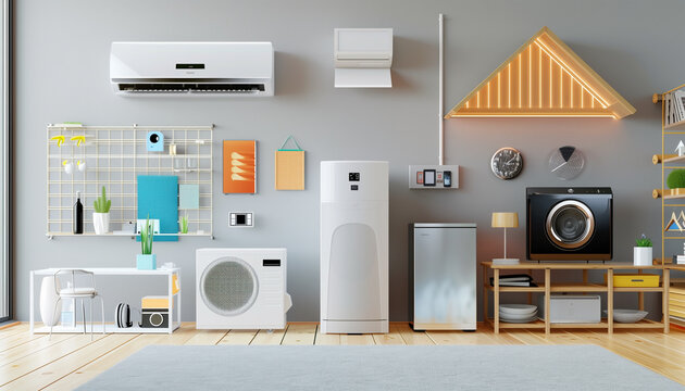 Equipement electromenager dans une maison qui consomment de l'electricit&eacute;