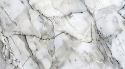 Fototapeta premium Elegant White Marble Texture with Gray Veins