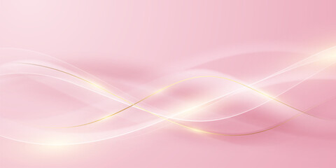 Abstract background design, modern pink and gold geometric element design.