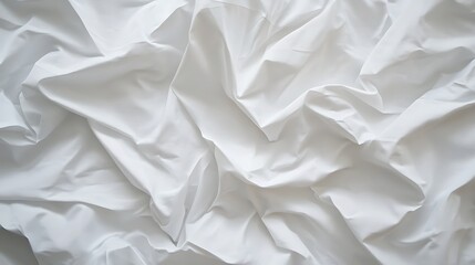 Obraz premium Plain white sheet effect with subtle folds for stock image