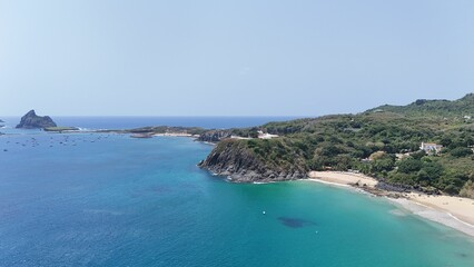 Aerial view of a stunning coastal landscape