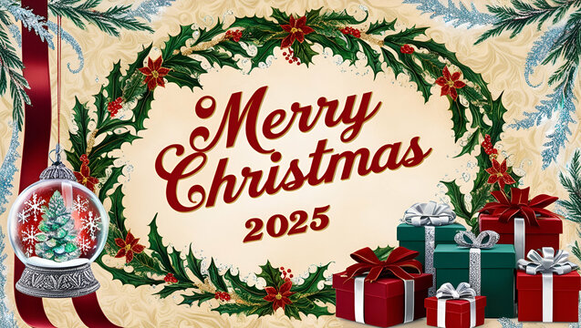 christmas greeting card with christmas decoration, christmas greeting card, mery christmas card