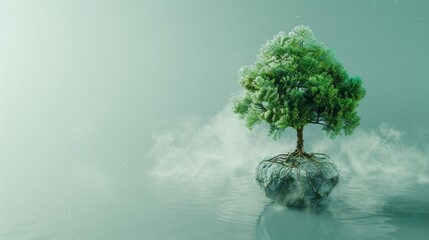 Synthetic Tree Absorbing Carbon Dioxide Rapidly