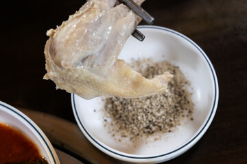 Chicken stew called Samgyetang, a Korean cuisine
