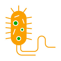 Bactery Icon, Unicelluler, microbactery, microbe