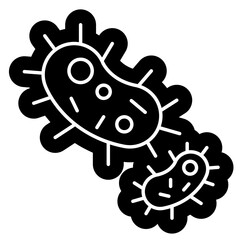 Bactery Icon, Unicelluler, microbactery, microbe