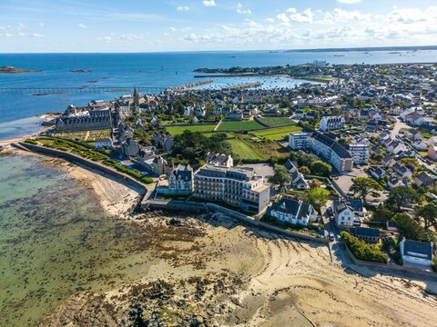 Aerial view of Roscoff, Brittany, France