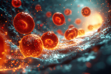 Interactive 3D visualization reveals the complex processes of thrombosis that lead to a heart attack, showcasing blood clot formation in a narrowed coronary artery