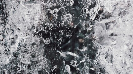Intricate Ice Formations Close-Up