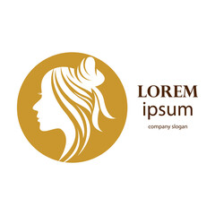 women's beauty and hair care logo design