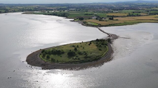 manoir sur le lac de Strangford en Irlande du Nord pr&egrave;s de Belfast