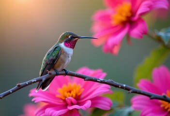 Fototapeta premium hummingbird on a flower