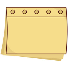 Cute Paper Notes Illustration