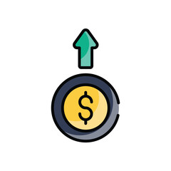 Profit vector icon