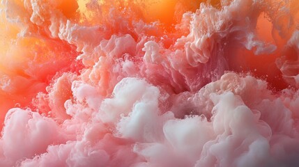 Colorful Abstract Cloud Texture in Soft Tones