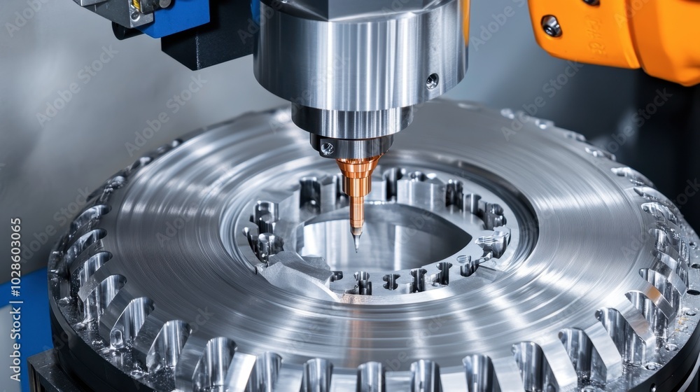 Poster precision cnc machining process in action