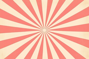 coral and white sunburst background
