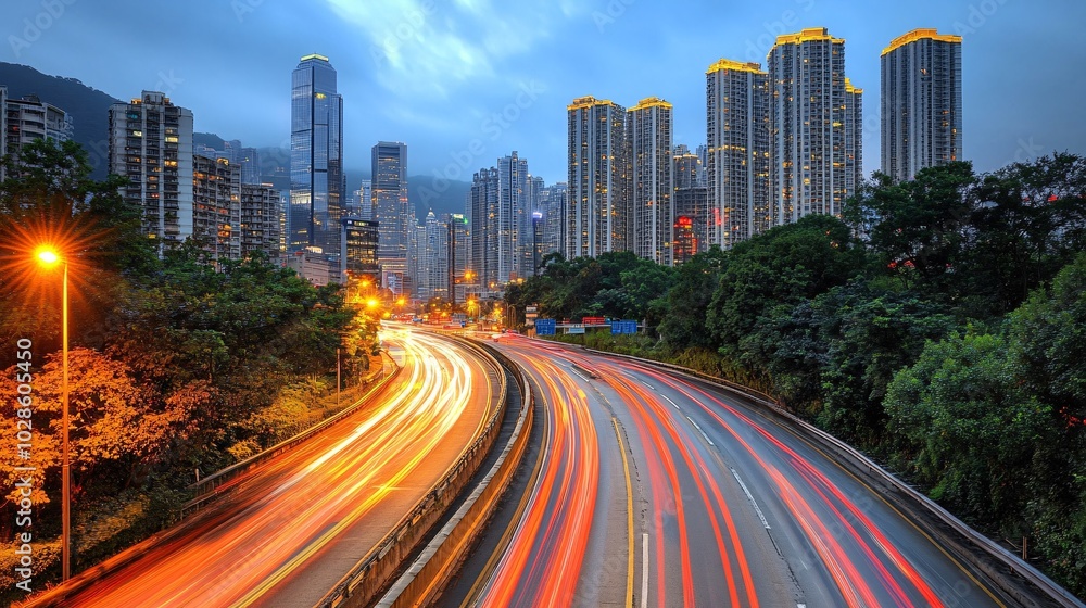 Poster smart traffic management systems controlling city traffic flow through interconnected digital platfo