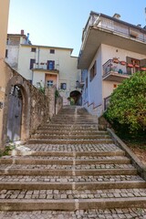 Obraz premium The village of Picinisco in Lazio, Italy.