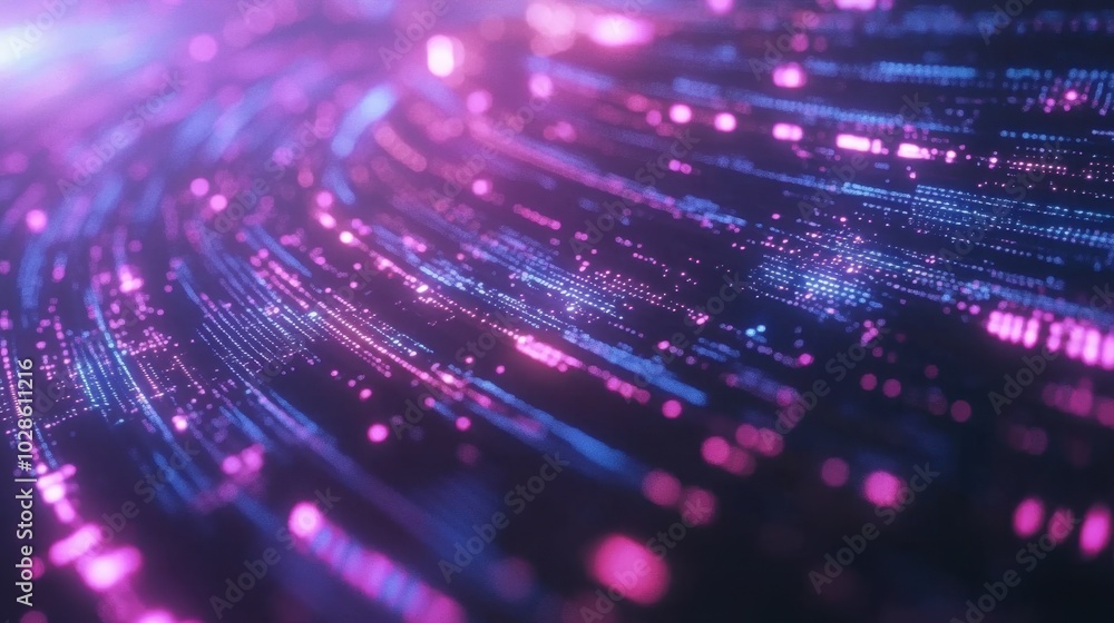 Aufkleber a visually striking digital vortex of screens and data flows, creating an immersive, futuristic worl