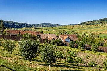 The village of Deutsch Kreuz in Romania
