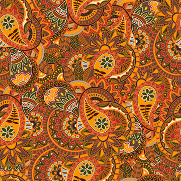 African motifs tribal seamless pattern. Use as backdrop, background, textile, surface, wall art