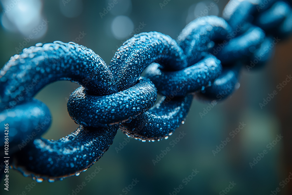 Poster a blockchain platform helping artists protect their intellectual property, showcasing blockchain's r