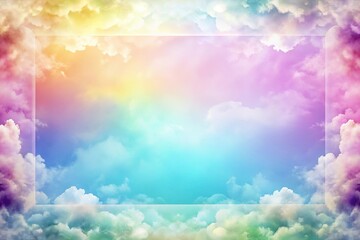 Ombre smear frame background with gradient colors and heavenly effect