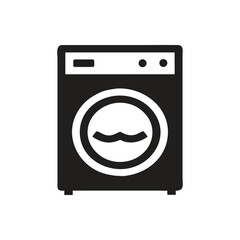 Washing Machine Icon on white background
