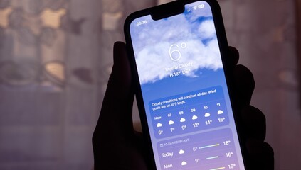 Weather forecast estimating a frosty day