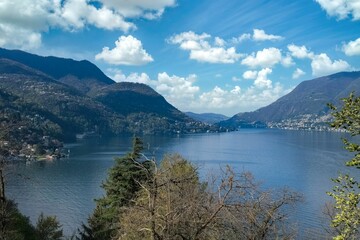 Obraz premium Como city in Italy, view from the lake