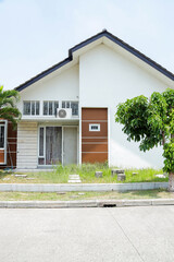 Typical Facade Of A Modern Suburban House