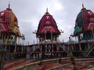 Lord jagannath rath yatra festival celebration background