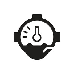 Climate Control Icon on white background