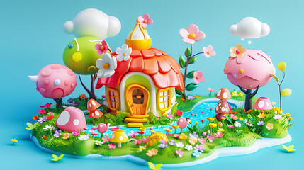 Obraz premium cartoon child toy