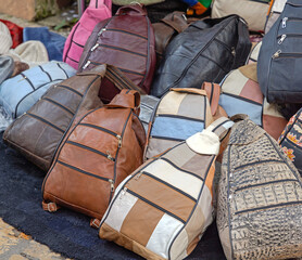 Genuine Real Leather Modern One Shoulder Sling Bags at Ground