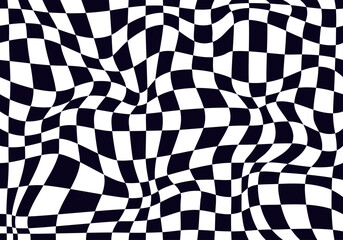 Psychedelic checkerboard pattern